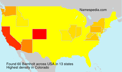 Surname Barnholt in USA Surname Barnholt in USA
