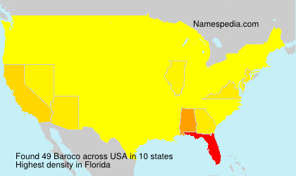Surname Baroco in USA Surname Baroco in USA