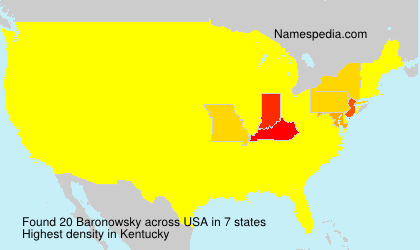 Surname Baronowsky in USA Surname Baronowsky in USA