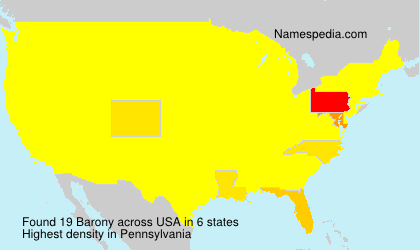 Surname Barony in USA Surname Barony in USA