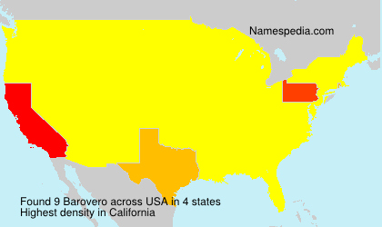 Surname Barovero in USA