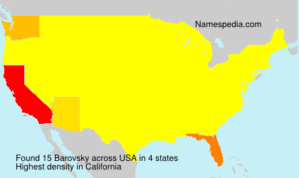 Surname Barovsky in USA Surname Barovsky in USA