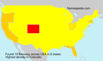 Surname Baroway in USA Surname Baroway in USA
