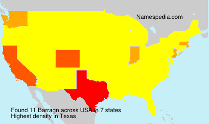 Surname Barragn in USA Surname Barragn in USA