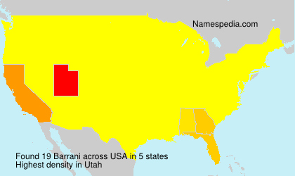 Surname Barrani in USA Surname Barrani in USA