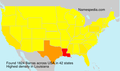 Surname Barras in USA Surname Barras in USA