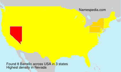 Surname Barrello in USA Surname Barrello in USA