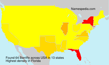 Surname Barriffe in USA Surname Barriffe in USA
