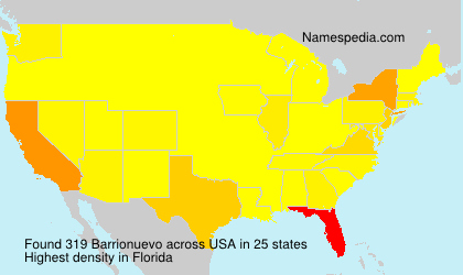 Surname Barrionuevo in USA Surname Barrionuevo in USA