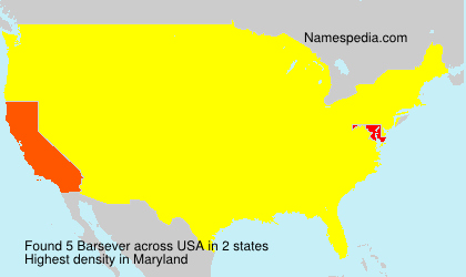 Surname Barsever in USA Surname Barsever in USA