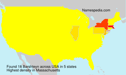 Surname Barshteyn in USA Surname Barshteyn in USA