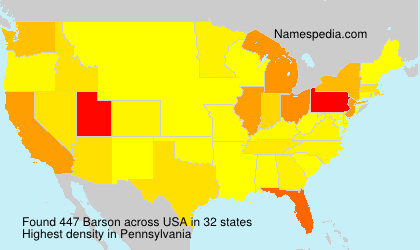 Surname Barson in USA Surname Barson in USA