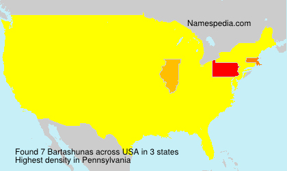Surname Bartashunas in USA Surname Bartashunas in USA