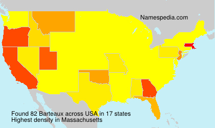 Surname Barteaux in USA Surname Barteaux in USA