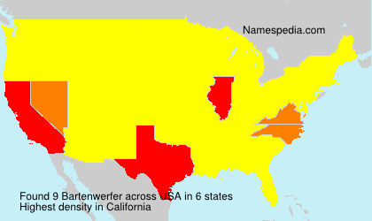 Surname Bartenwerfer in USA Surname Bartenwerfer in USA