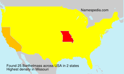 Surname Barthelmass in USA Surname Barthelmass in USA