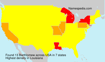 Surname Barthlomew in USA Surname Barthlomew in USA