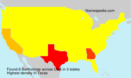 Surname Bartholmae in USA Surname Bartholmae in USA