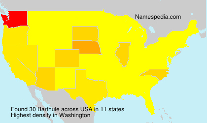 Surname Barthule in USA Surname Barthule in USA