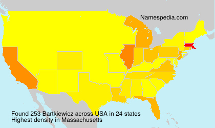 Surname Bartkiewicz in USA Surname Bartkiewicz in USA