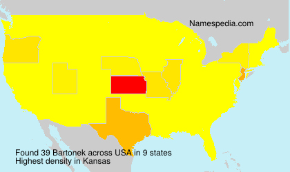 Surname Bartonek in USA Surname Bartonek in USA