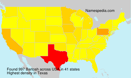 Surname Bartosh in USA Surname Bartosh in USA