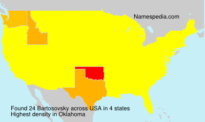 Surname Bartosovsky in USA Surname Bartosovsky in USA