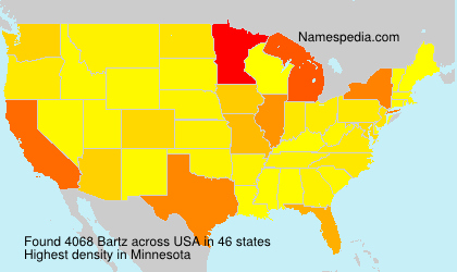 Surname Bartz in USA Surname Bartz in USA