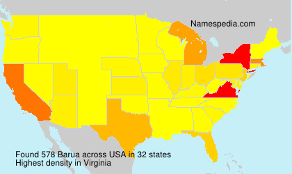 Surname Barua in USA Surname Barua in USA