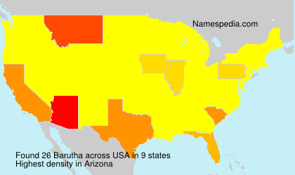 Surname Barutha in USA Surname Barutha in USA