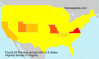 Surname Barzanji in USA Surname Barzanji in USA