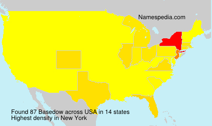 Surname Basedow in USA Surname Basedow in USA