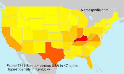 Surname Basham in USA Surname Basham in USA