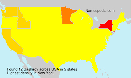 Surname Bashirov in USA Surname Bashirov in USA