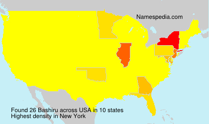 Surname Bashiru in USA Surname Bashiru in USA