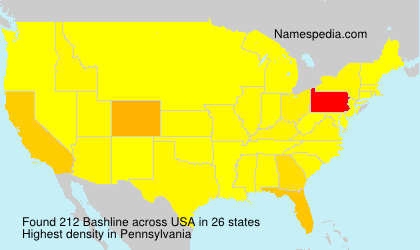 Surname Bashline in USA Surname Bashline in USA