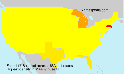 Surname Bashllari in USA
