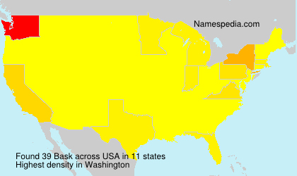 Surname Bask in USA Surname Bask in USA