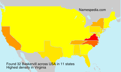 Surname Baskervill in USA Surname Baskervill in USA
