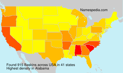 Surname Baskins in USA