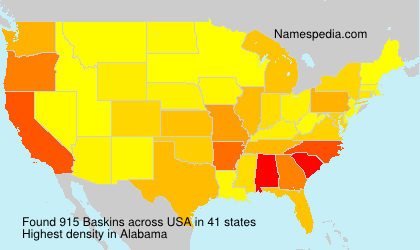 Surname Baskins in USA Surname Baskins in USA