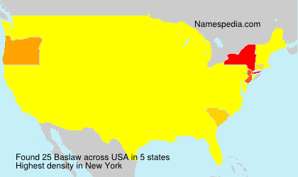 Surname Baslaw in USA
