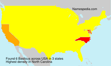 Surname Baslious in USA Surname Baslious in USA