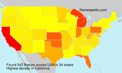 Surname Basore in USA Surname Basore in USA