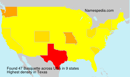 Surname Basquette in USA Surname Basquette in USA