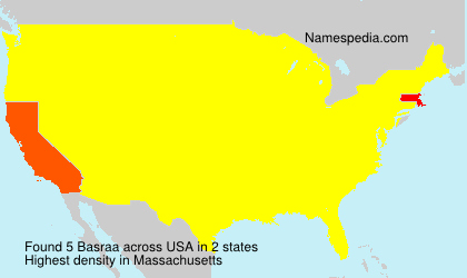Surname Basraa in USA Surname Basraa in USA
