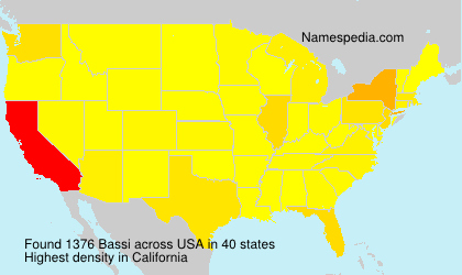 Surname Bassi in USA Surname Bassi in USA