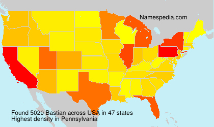 Surname Bastian in USA