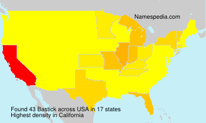 Surname Bastick in USA Surname Bastick in USA