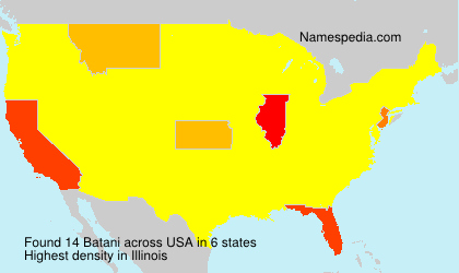 Surname Batani in USA